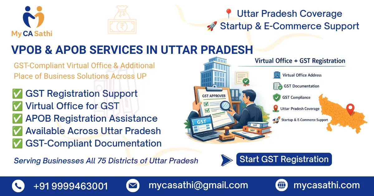 VPOB & APOB Services in Uttar Pradesh – Complete GST Registration Guide 2026 image